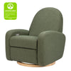 M23188OBLB,Nami Glider Recliner w/ Electronic Control and USB in Olive Boucle w/Light Wood Base