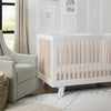 M4201WNX,Hudson 3-in-1 Convertible Crib w/ToddlerBedConversion Kit in White/Washed Natural