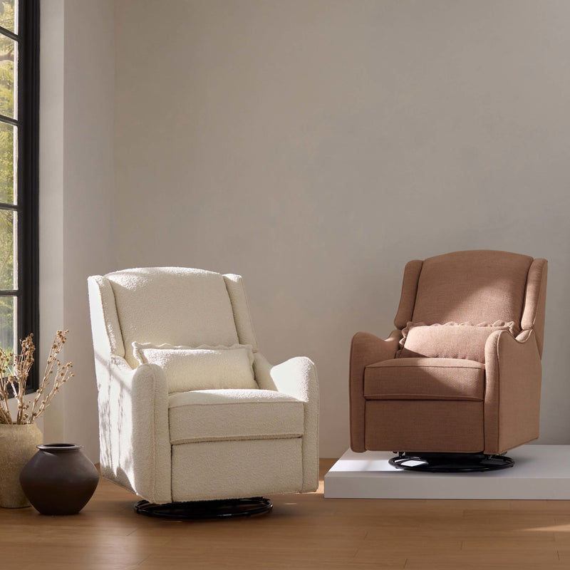M27787PREB,Devon Recliner and Swivel Glider in Performance Dusty Rose Eco-Basketweave