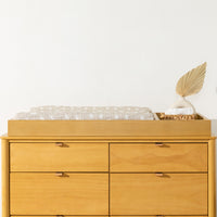 T27037,Beach Bum Quilted Muslin Changing Pad Cover in GOTS Certified Organic Cotton