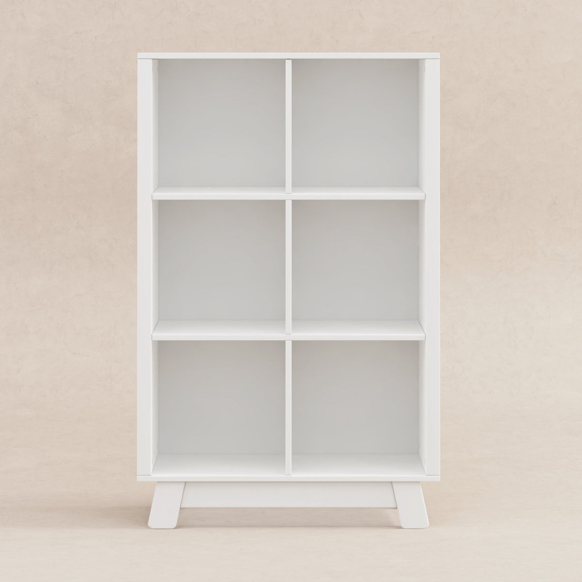 M4211W,Hudson Cubby Bookcase in White