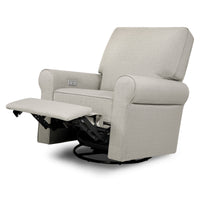 B17787PGET,Monroe Pillowback Power Recliner in Performance Grey Eco-Twill