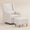 M11287PCMEW,Toco Swivel Glider and Ottoman in Performance Cream Eco-Weave w/Natural Feet