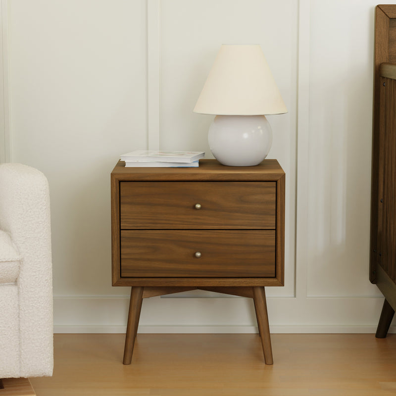 M15960NL,Palma Nightstand  Assembled in Natural Walnut