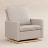 M20984PBEWLB,Cali Pillowback Chair and a Half Glider in Performance Beach Eco-Weave w/ Light Wood Base