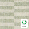 T30537,Moss Stripe Quilted Muslin Changing Pad Cover in GOTS Certified Organic Cotton