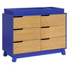 M4216CBTHY,Hudson 6-Drawer Double Dresser  Assembled in Cobalt and Honey