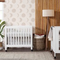M6698W,Origami Mini Crib in White Finish