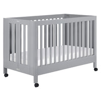 Maki Full-Size Portable Folding Crib with Toddler Rail