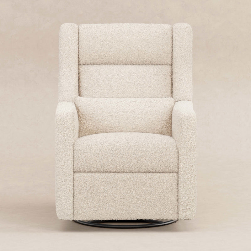 M11286AT,Kiwi Plus Power Glider Recliner w/ Power Headrest in Almond Teddy Loop