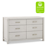 B26416WDF,Hemsted 6-Drawer Assembled Dresser in White Driftwood