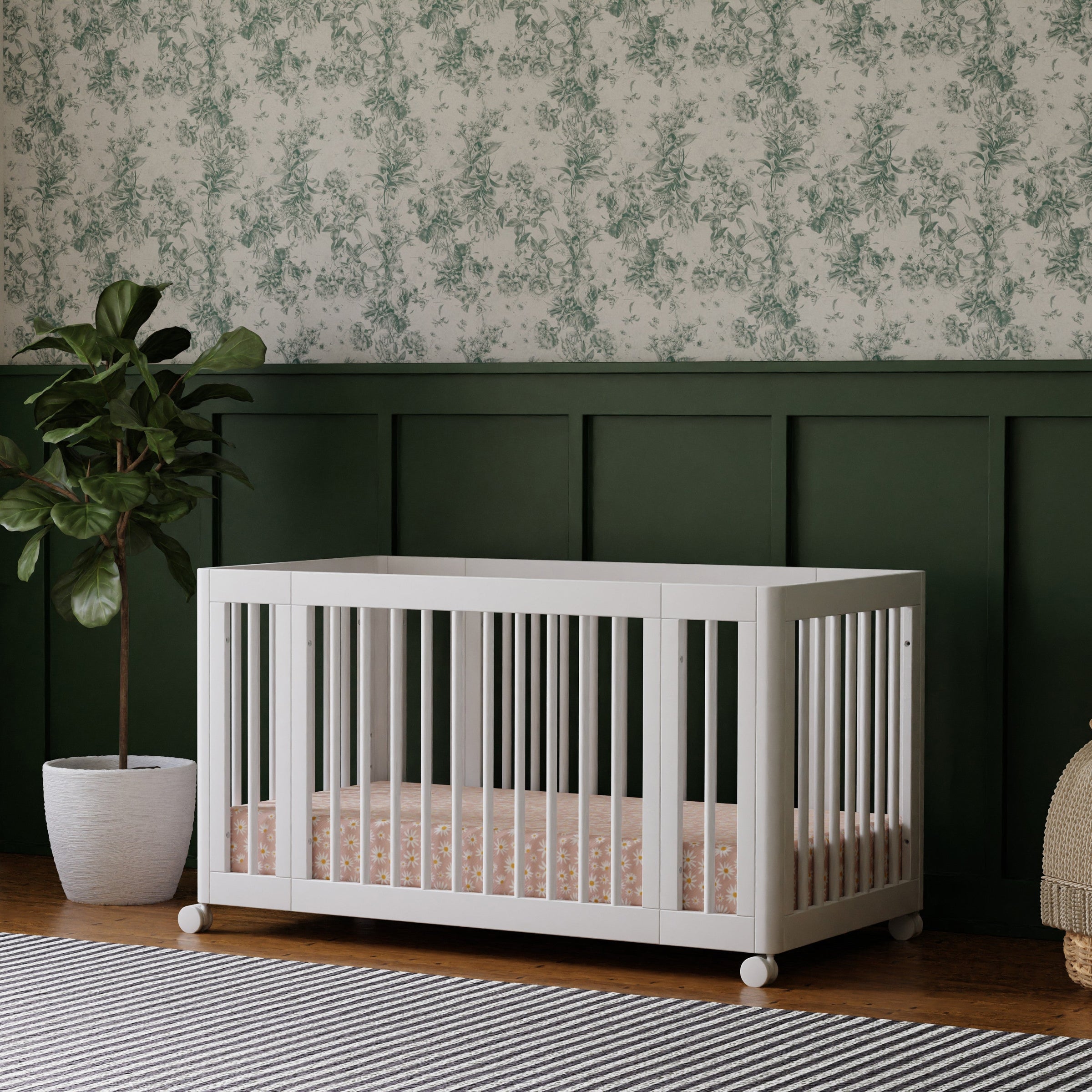 M23401W,Yuzu 8-in-1 Convertible Crib w/All-Stages Conversion Kits in White