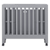 M6698G,Origami Mini Crib in Grey Finish