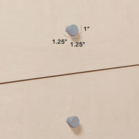 M12971G,Gelato Knob Set in Grey Finish