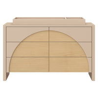 M30216TPESH,Moab 6-Drawer Assembled Dresser in Taupe/Ash