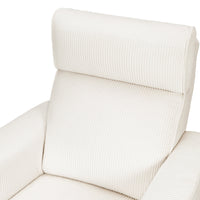 B17186YC,Willa Plus Power Glider Recliner w/ Power Headrest in Ivory Corduroy