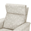 M17186MADB,Willa Plus Power Glider Recliner w/ Power Headrest in Mallow in Ash w/ Dark Wood Base