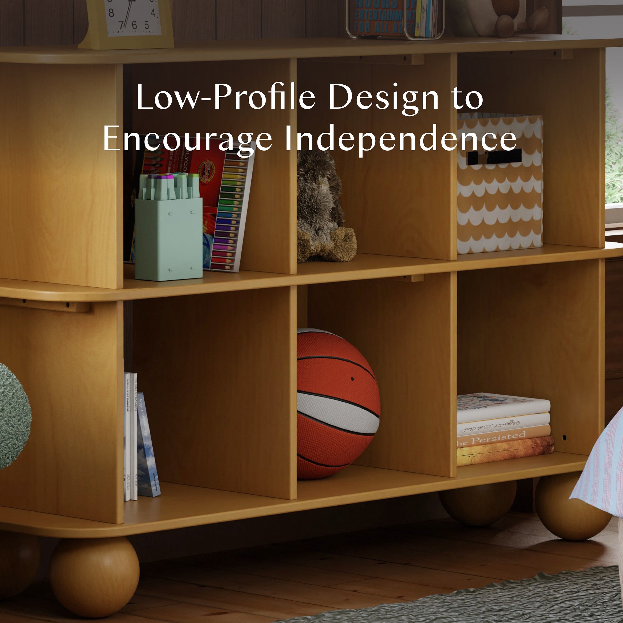 M31811HY,Crosby Open Bookcase in Honey