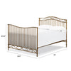 M21589VG,Noelle Full Size Bed Conversion Kit in Vintage Gold