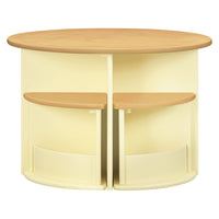 M31720PYHY,Nessa Nesting Play Table in Pale Yellow and Honey