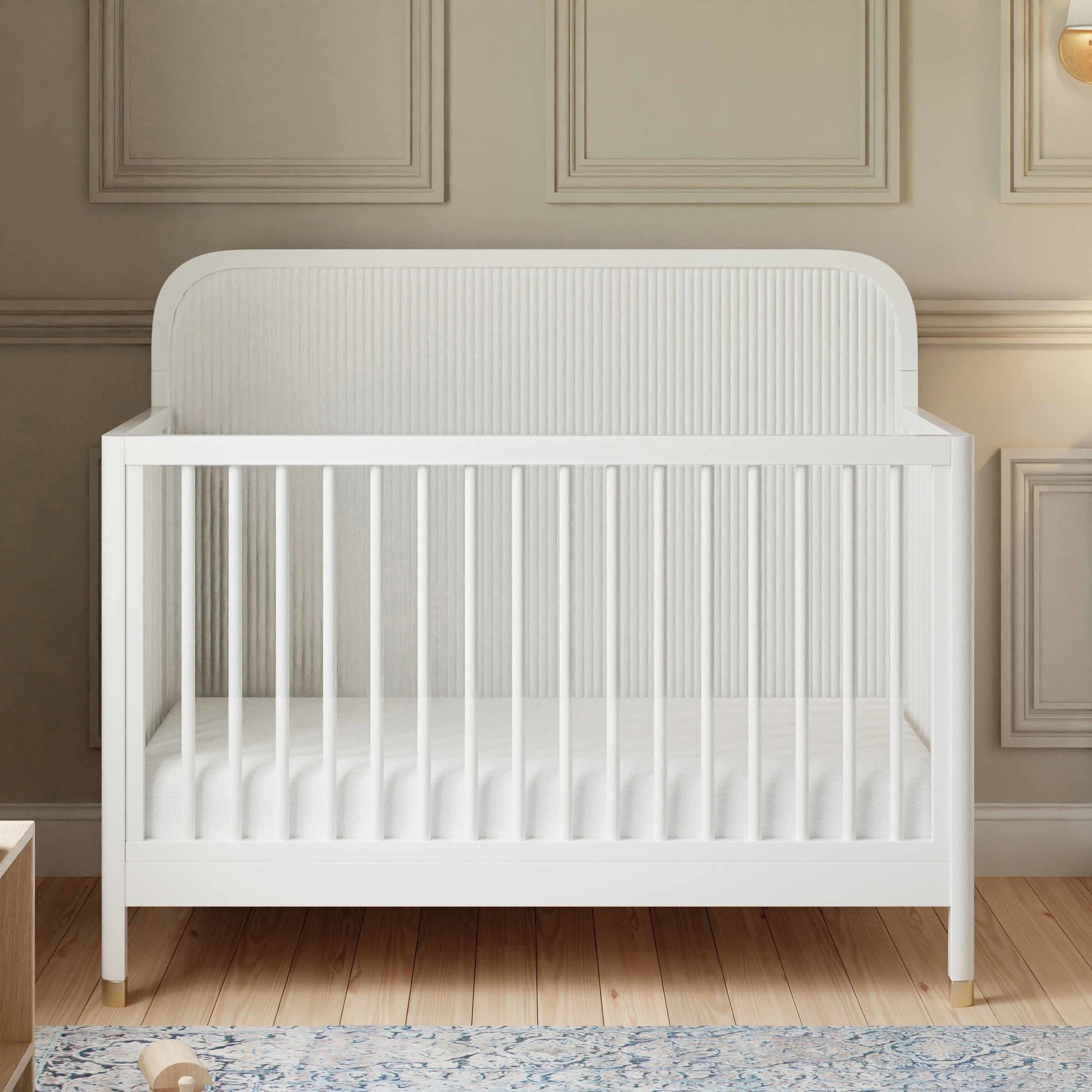 M26701RW,Brimsley Tambour 4-in-1 Convertible Crib in Warm White