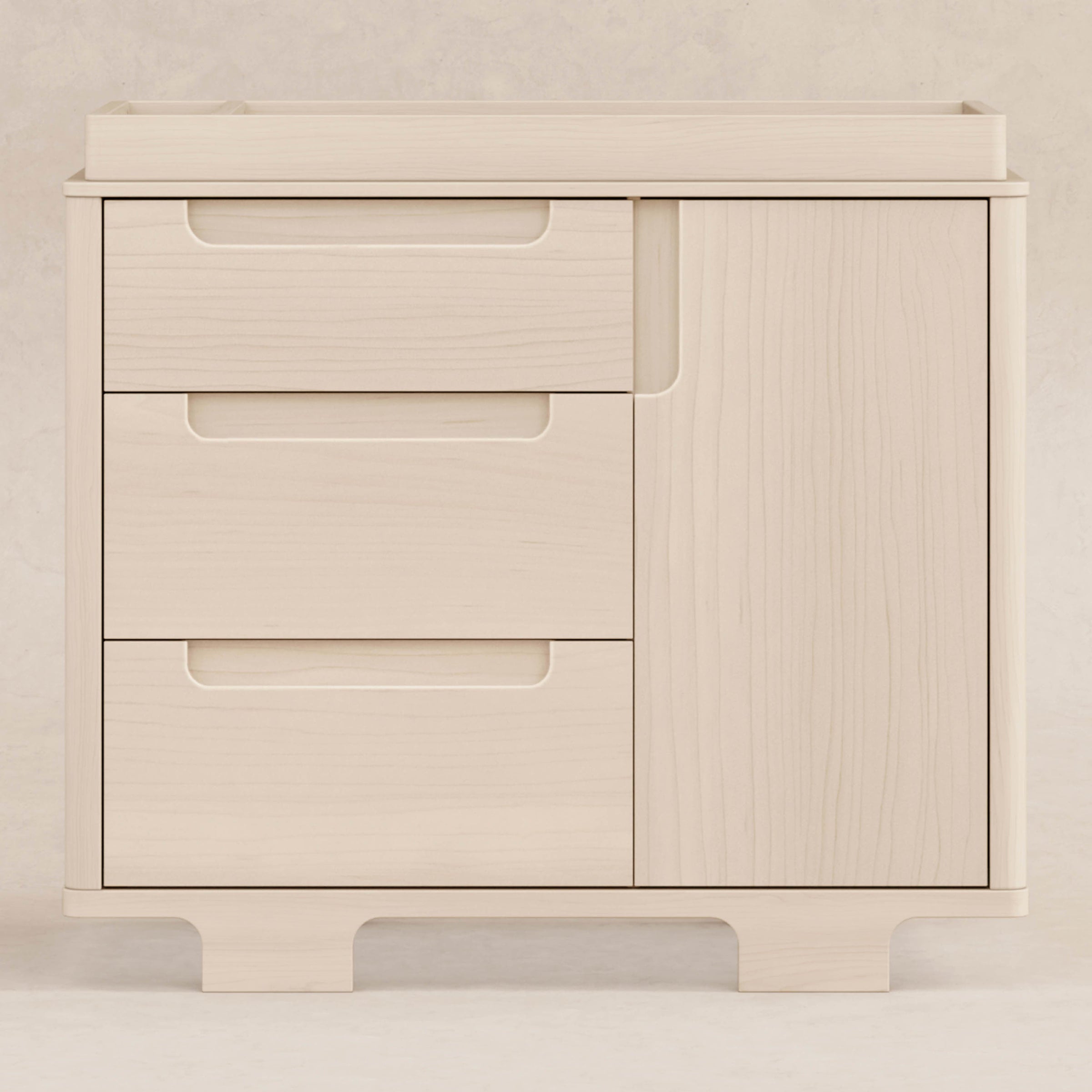 M23423NX,Yuzu 3-Drawer Changer Dresser in Washed Natural