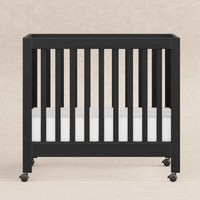 M6698B,Origami Mini Crib in Black Finish