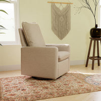 M20987PBEW,Cali Pillowback Swivel Glider in Performance Beach Eco-Weave