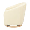 M5887IVCL,Madison Swivel Glider in Ivory Velvet Checker w/ Light Wood Base