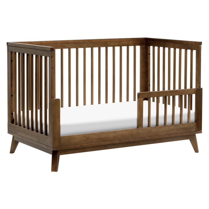 M5801NL,Scoot 3-in-1 Convertible Crib w/Toddler Bed Conversion Kit in Natural Walnut