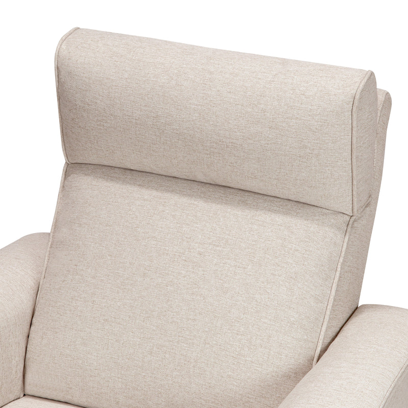 M17182PBEW,Willa Pro Power Glider Recliner w/ Power Lumbar in Performance Beach Eco-Weave
