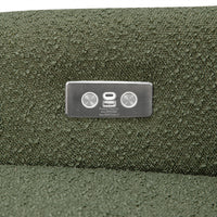 M11288OBLB,Kiwi Glider Recliner w/ Electronic Control and USB in Olive Boucle w/Light Wood Base