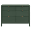 M25616FRGR,Bondi 6-Drawer Assembled Dresser in Forest Green