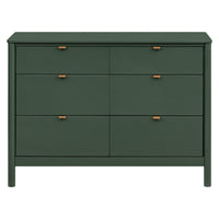 M25616FRGR,Bondi 6-Drawer Assembled Dresser in Forest Green