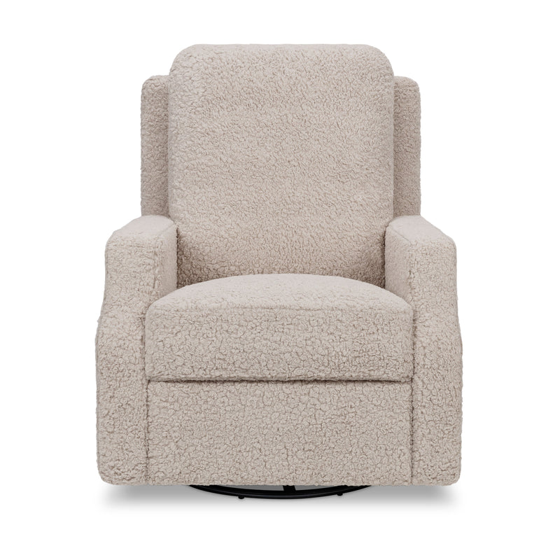 M22287EGS,Crewe Recliner and Swivel Glider in Earl Grey Shearling