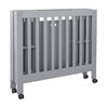 M6698G,Origami Mini Crib in Grey Finish