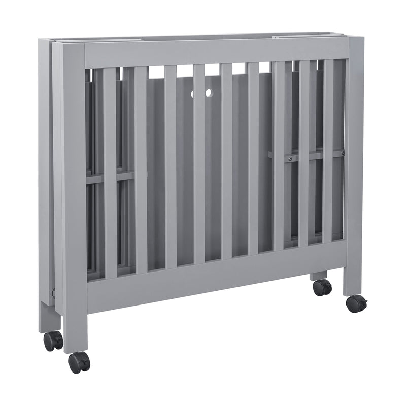 M6698G,Origami Mini Crib in Grey Finish