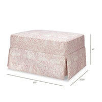 M21785PBRR,Crawford Gliding Ottoman in Pure Brer Rabbit in Rose