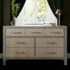 M24816FSPSEW,Eloise 7-Drawer Assembled Dresser in French Sage and Performance Sand Eco-Weave