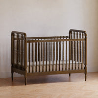 M7101NL,Liberty 3-in-1 Convertible Spindle Crib w/Toddler Bed Conversion Kit in Natural Walnut