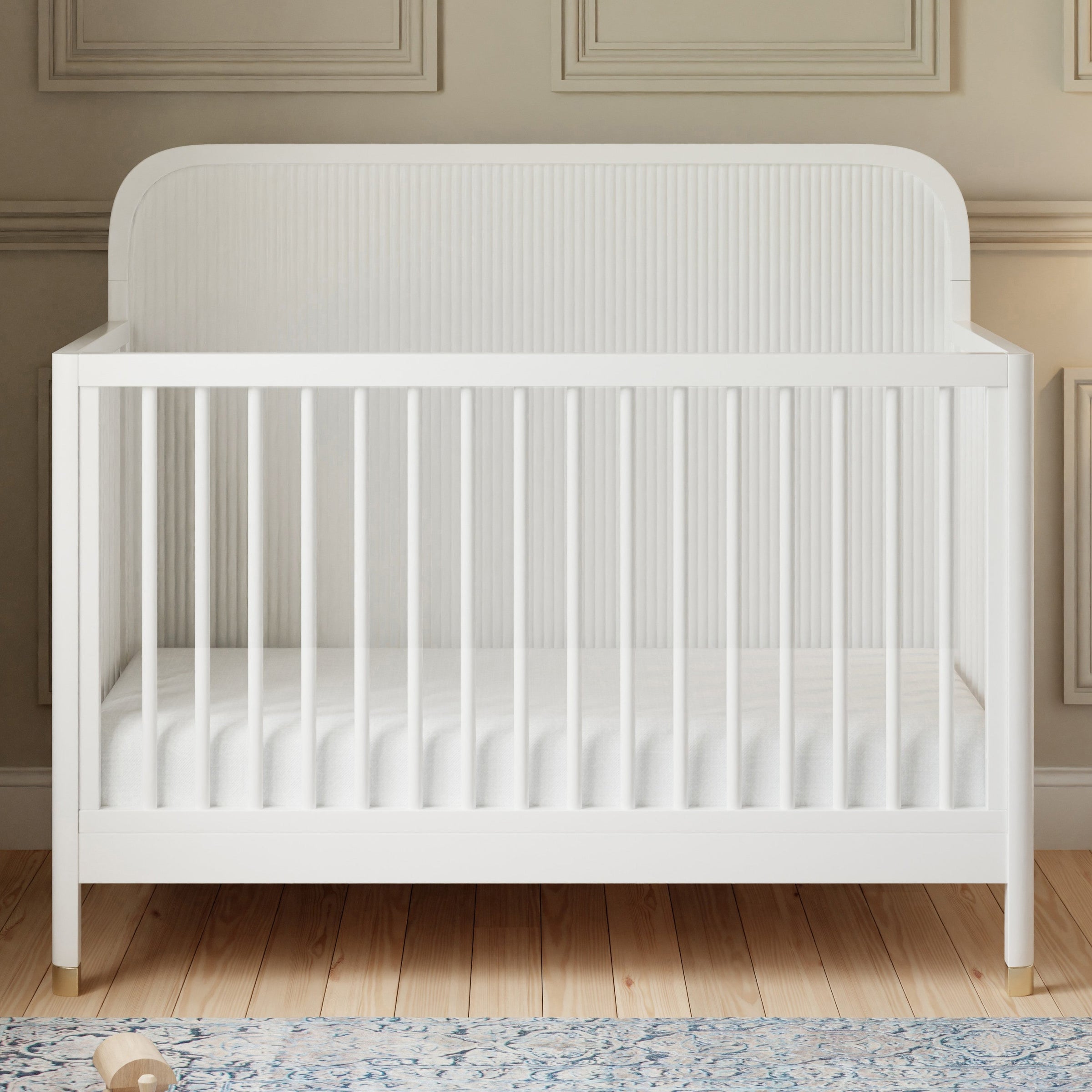 M26701RW,Brimsley Tambour 4-in-1 Convertible Crib in Warm White