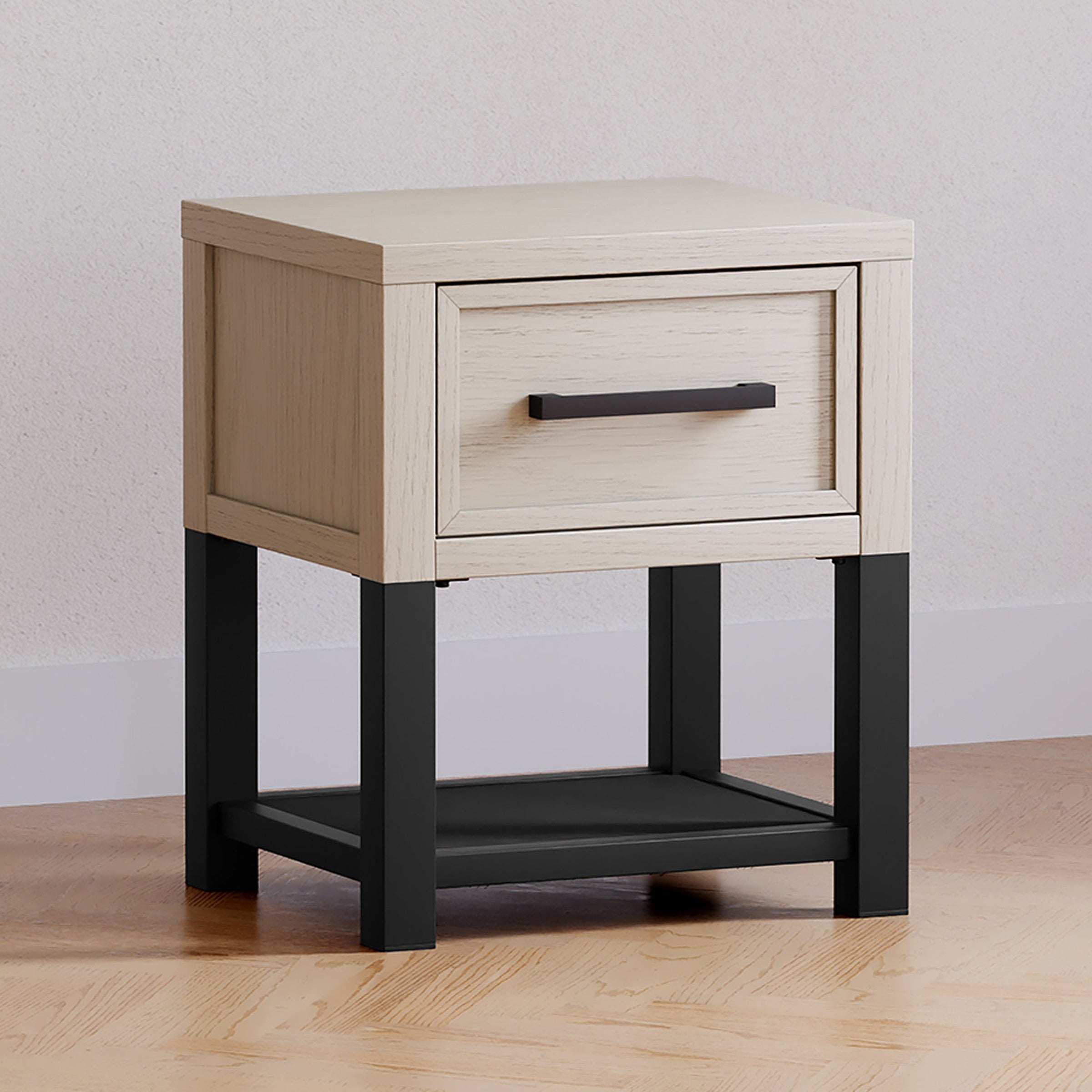 B25860WDF,Newbern Nightstand  Assembled in White Driftwood