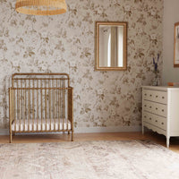 M15398VG,Winston 4-in-1 Convertible Mini Crib in Vintage Gold