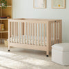 M6601NX,Maki Full-Size Folding Crib w/Toddler Bed Conversion Kit in Washed Natural