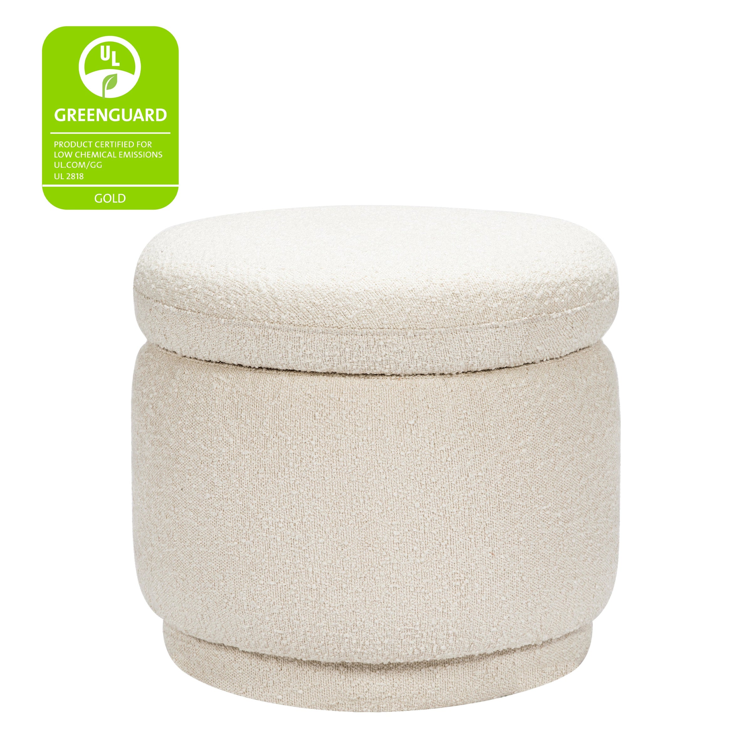 M22985WB,Enoki Storage Ottoman in Ivory Boucle
