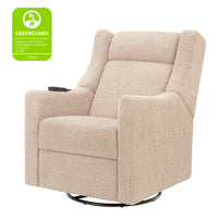 M11283CSG,Kiwi Deluxe Power Glider Recliner w/Heat&Massage in Chai Shearling