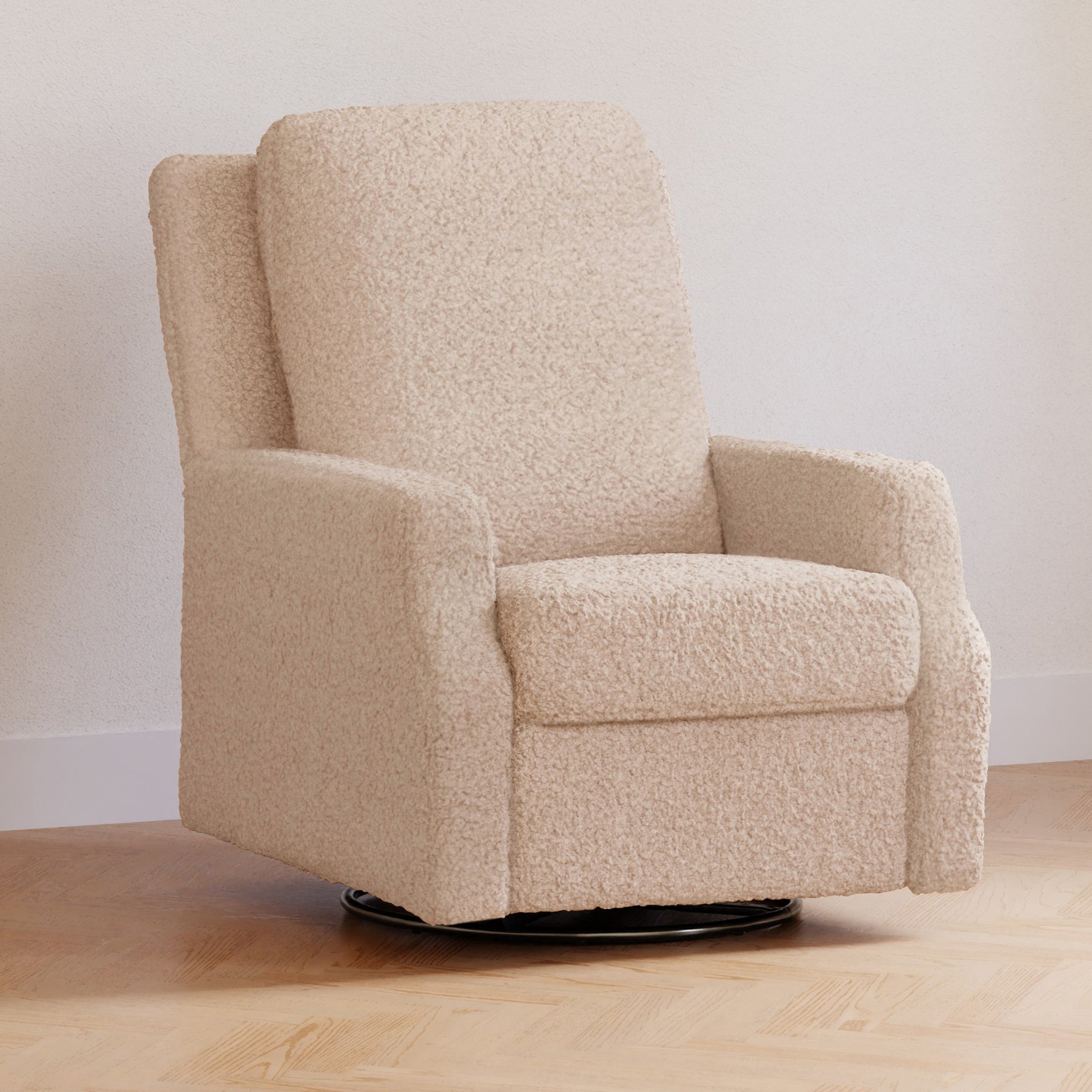 M22287CSG,Crewe Recliner and Swivel Glider in Chai Shearling