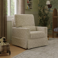 M21787MA,Morris & Co. x Namesake Crawford Swivel Glider in Mallow in Ash