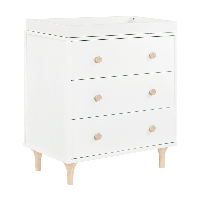 M902372NX,Lolly 3-Drawer Dresser Feet and Knob Set in Washed Natural