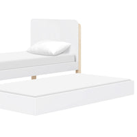 M18469WNX,TipToe Twin Bed in White and Washed Natural